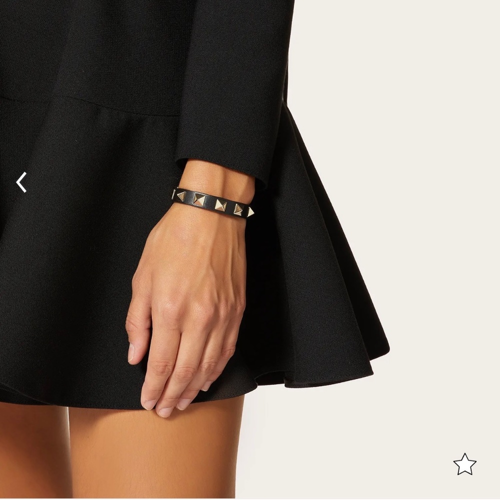 Valentino Rockstud Leather Bracelet - Picture 3 of 10
